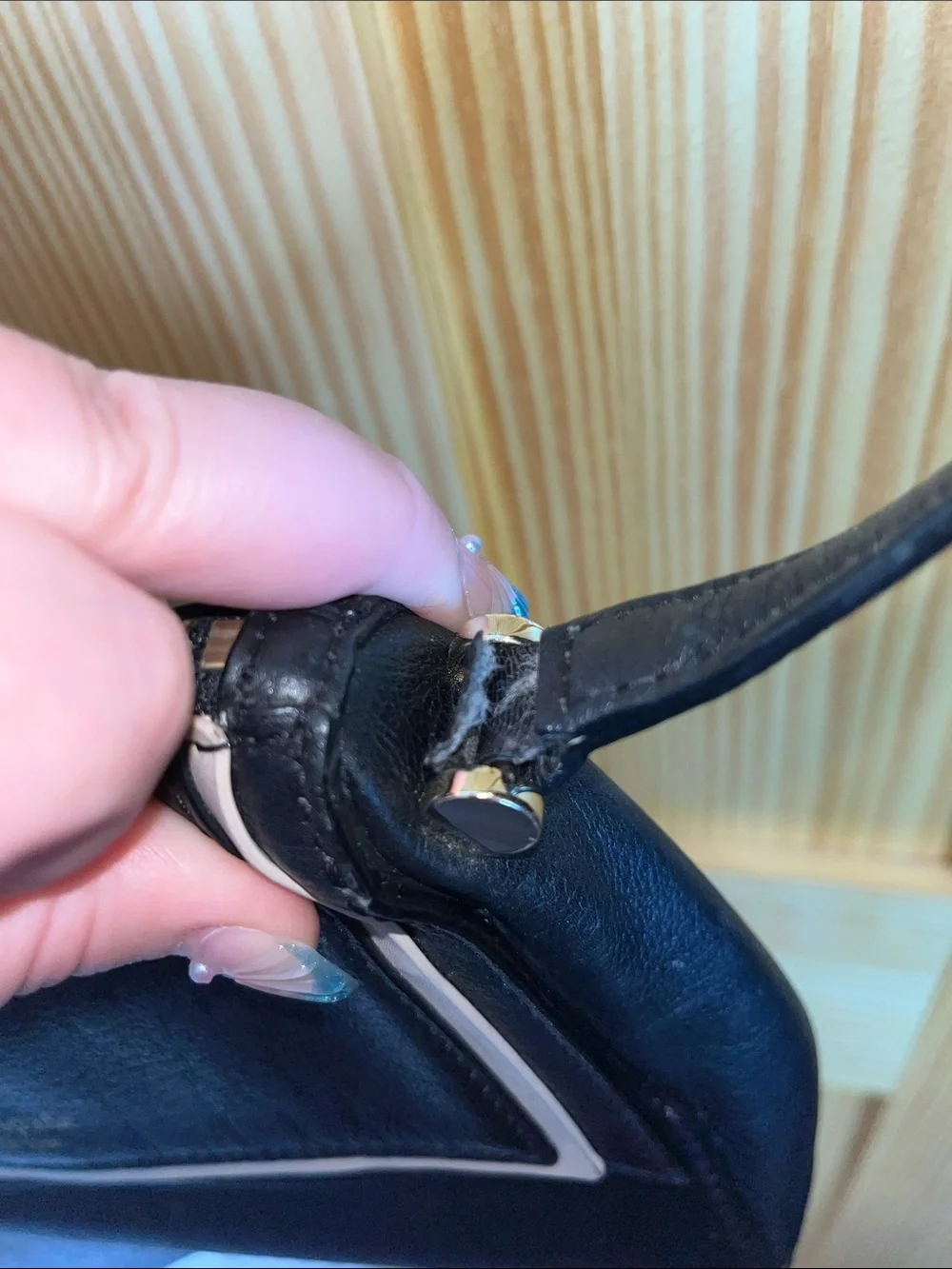 kate spade Black Crossbody with Cream Trim and Gold Logo
